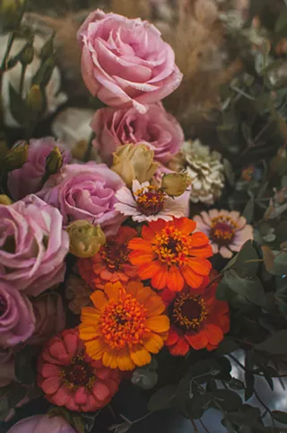 Image: Fall Flower Bar at The Lot