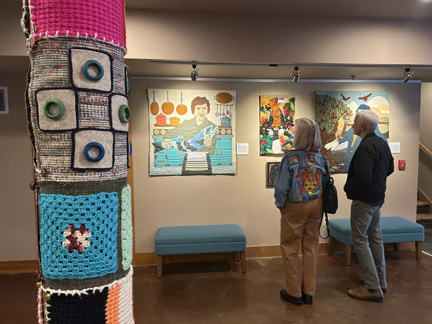 From yarn storming to AI, Sunriver's McGrath Green Gallery presents the works of 11 area fiber artists through March 31.