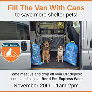 Image: Fill The Van With Cans To Save More Shelter Pets!