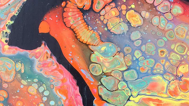 Image: Fluid Art: Acrylic Pour Painting