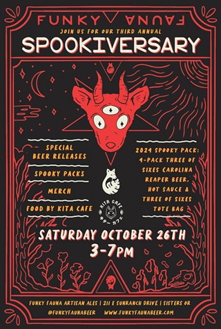 Image: Funky Fauna's Third Annual Spookiversary
