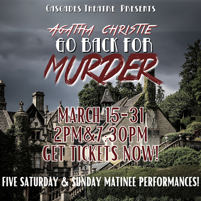 Go Back for Murder Play at Cascades Theatre