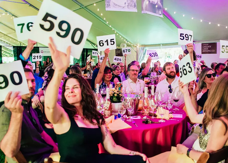 The live auction is the highlight of Grand Cru.