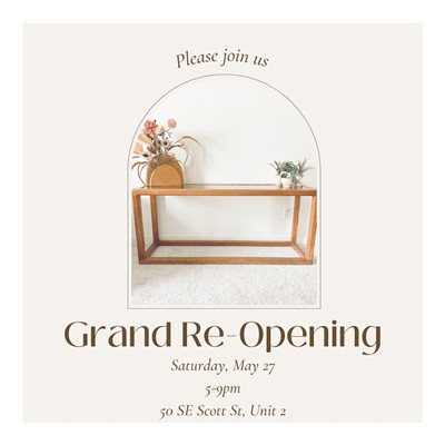 Grand Re-Opening for Gathered Wares Vintage