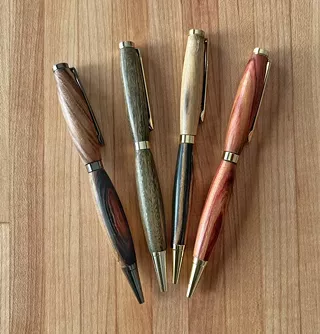 Image: Handcrafted Wooden Pens: Holiday gift Workshop