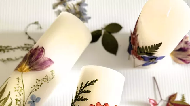 Image: Handmade Floral Candles