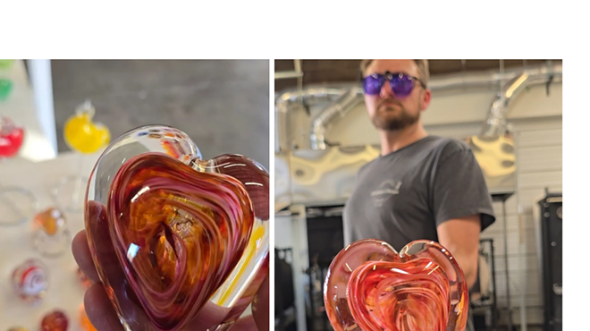 Image: Handmade Glass Heart Scavenger Hunt Giveaway 2025