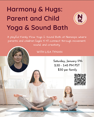 Image: Harmony & Hugs: Parent and Child Yoga & Sound Bath