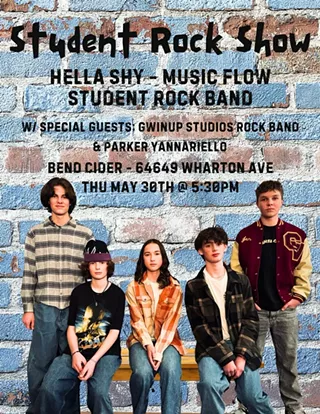 Image: Hella Shy-Music Flow Student Rock Band