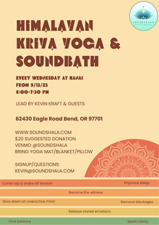 Image: Himalayan Kriya Yoga and Sound bath