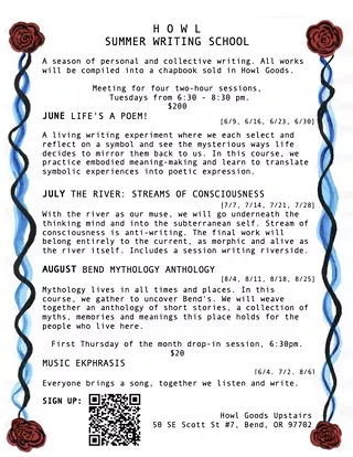 Image: Howl Summer Writing School