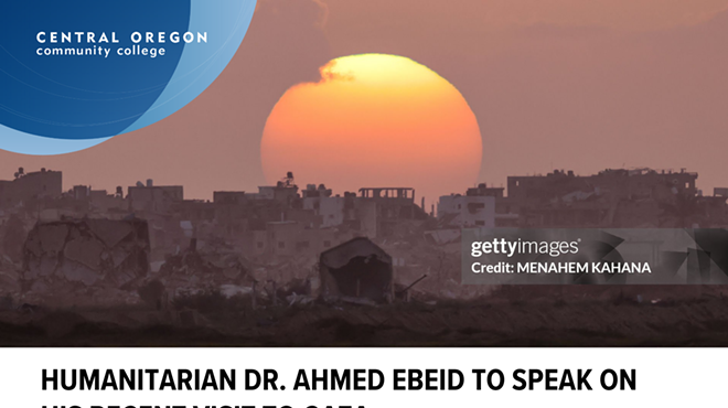 Humanitarian Dr. Ahmed Ebeid to speak on his recent visit to Gaza