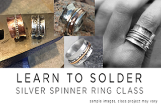 Image: Intermediate Jewelry Soldering - Spinner Rings Class