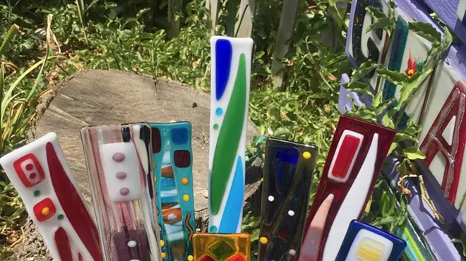 Image: Intro to Fused Glass: Garden & Plant Stakes
