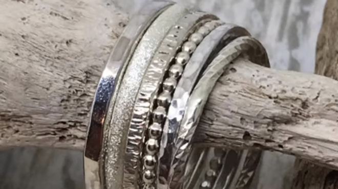 Image: Intro to Jewelry Soldering: Silver Stacked Rings