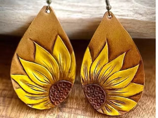 Image: Intro to Leather Tooling: Earrings or Cuffs Class