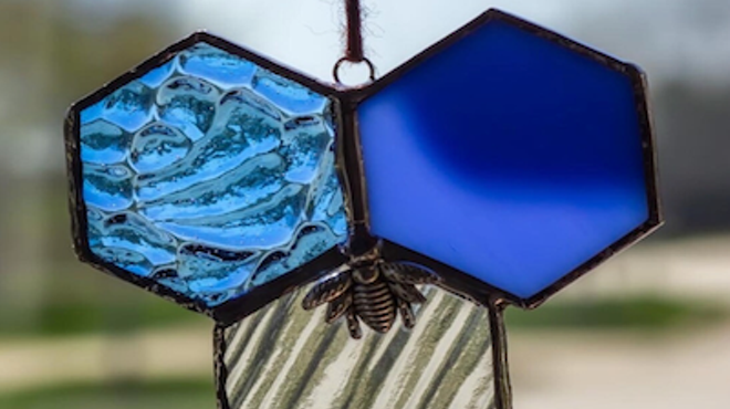 Image: Intro to Stained Glass - Honeycomb Suncatchers