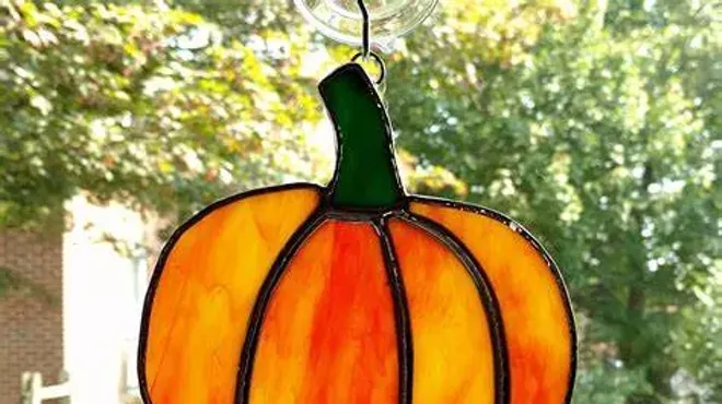 Image: Intro to Stained Glass - Pumpkin or Honeycomb Suncatcher