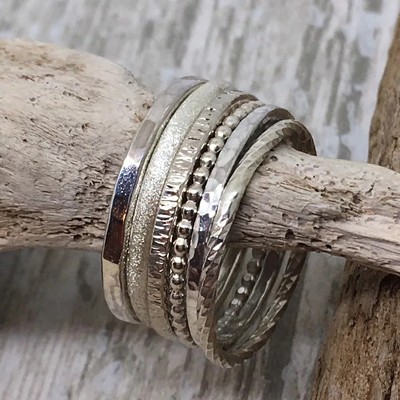 Jewelry Class: Learn to Solder and Make Silver Stacked Rings