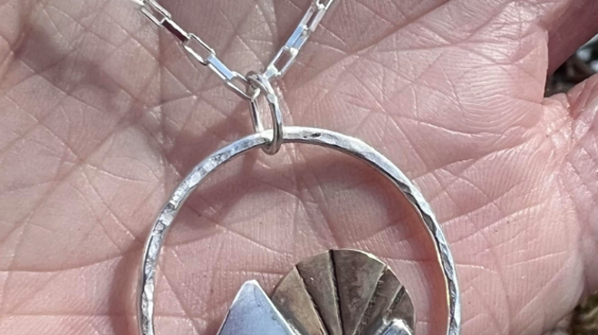 Image: Jewelry Class: Make a Hand Forged Metal Mountain Necklace