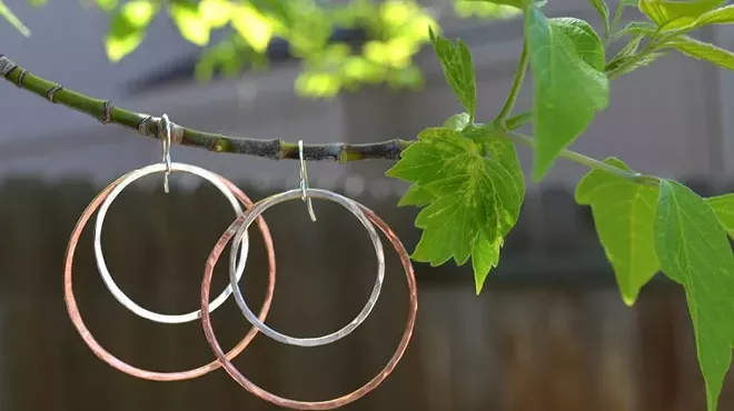 Image: Jewelry Workshop: Textured Hoop Earrings