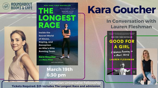Image: Kara Goucher in conversation with Lauren Fleshman