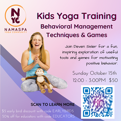 Kids Yoga Training: Behavior Management Techniques and Games