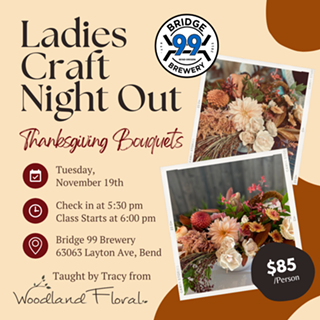 Image: Ladies Craft Night Out at Bridge 99 Brewery - Thanksgiving Centerpieces