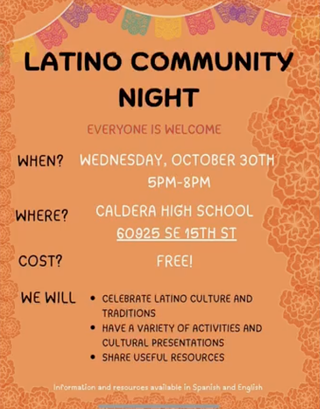 Image: Latino Community Night / Noche de Comunidad Latina (EVERYONE IS WELCOME)