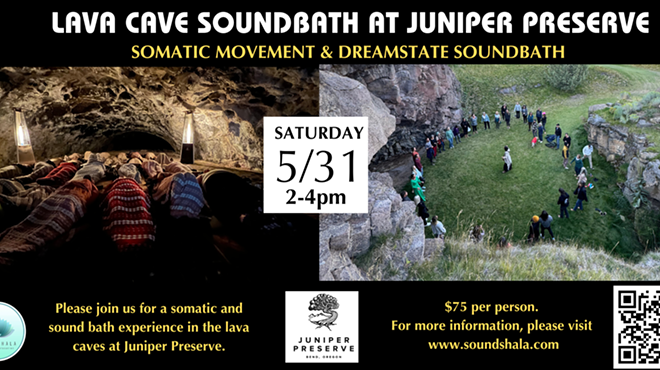 Image: Lava Cave Soundbath at Juniper Preserve