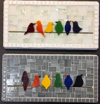 Image: Layered Mosaic: Animals