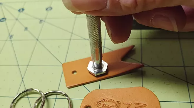 Image: Leather Keychain Craft