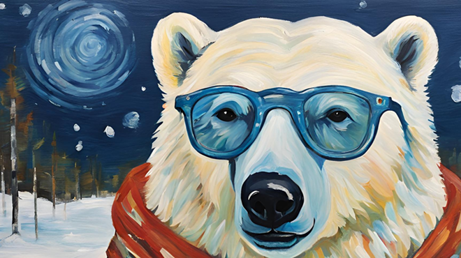 Image: Lets Paint at Modern Games - Hip Polar Bear