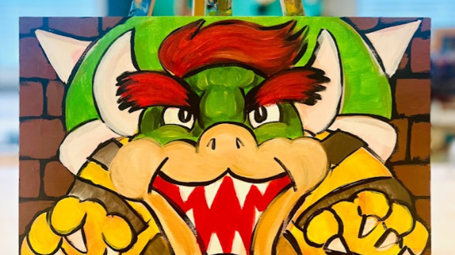 Image: Let's Paint at the DIY Cave - Bowser