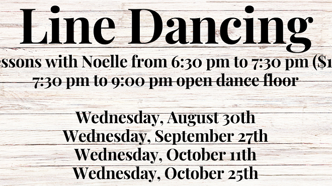 Image: Line Dance Lessons and Open Dance Floor