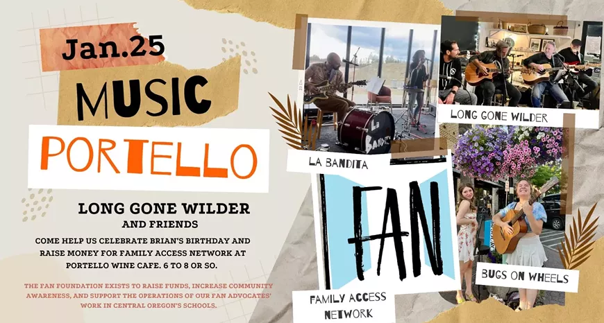 Live Music and benefit for FAN w/Long Gone Wilder and Friends