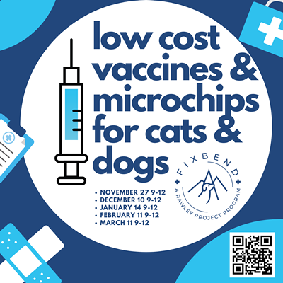 Low Cost Vaccines & Microchips For Dogs and Cats