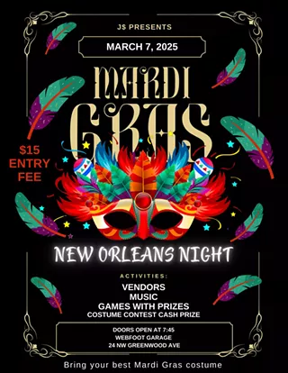 Image: Mardi Gras New Orleans Party