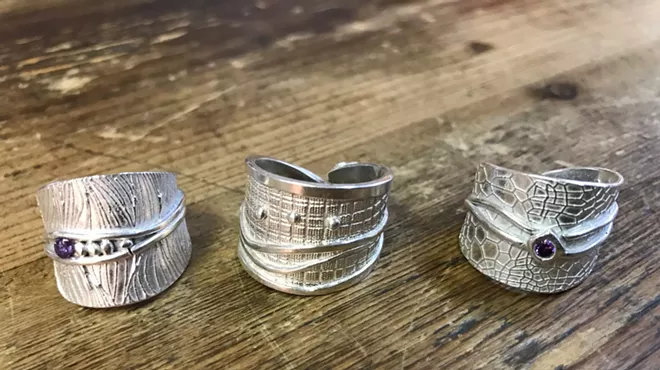Image: Metal Clay Silver Rings