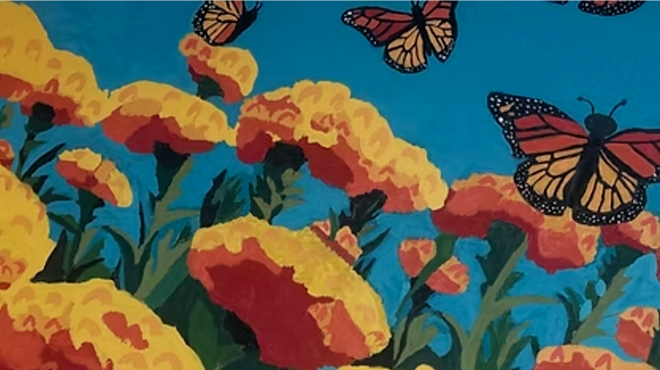 Image: Monarchs and Marigolds Paint and Sip