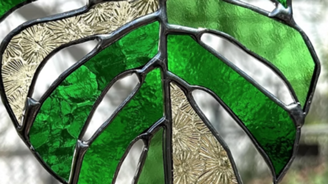 Image: Monstera Stained Glass