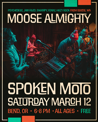 Image: Moose Almighty - Free Live Music at Spoken Moto!