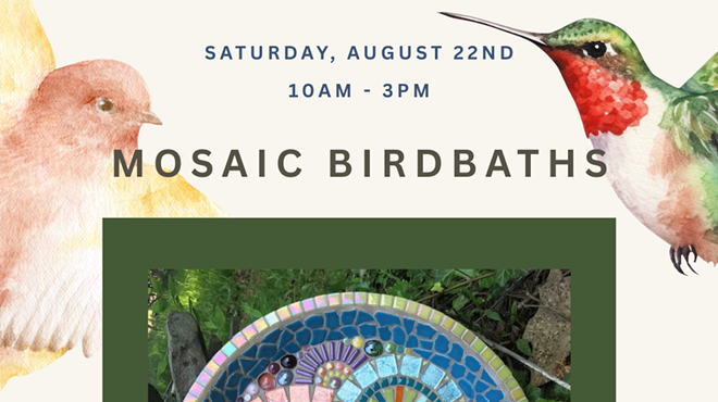 Image: Mosaic Birdbaths