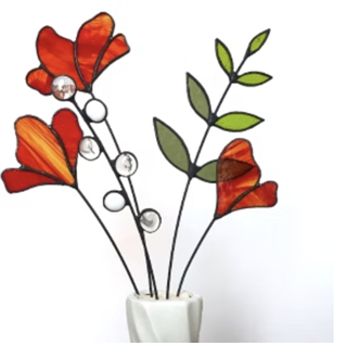 Image: Mother's Day Stained Glass Flower Bouquets