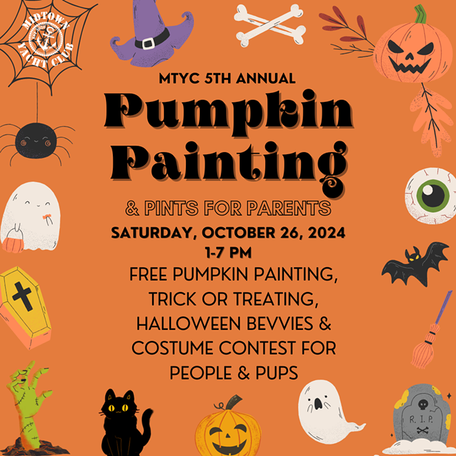MTYC 5th Annual Pumpkin Painting & Pints for Parents