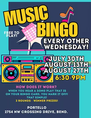 Image: MUSIC BINGO!