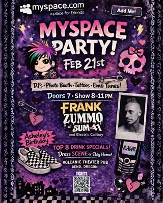Image: Myspace Party with Frank Zummo of Sum 41