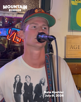 Image: Nate Koehler at Mountain Burger