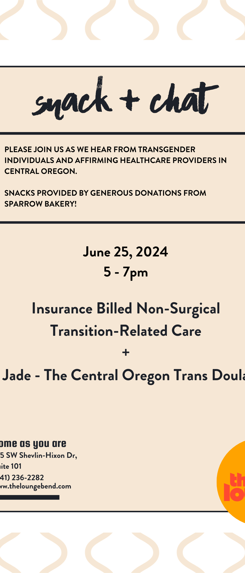 Snack and Chat with Jade, the Central Oregon Trans Doula