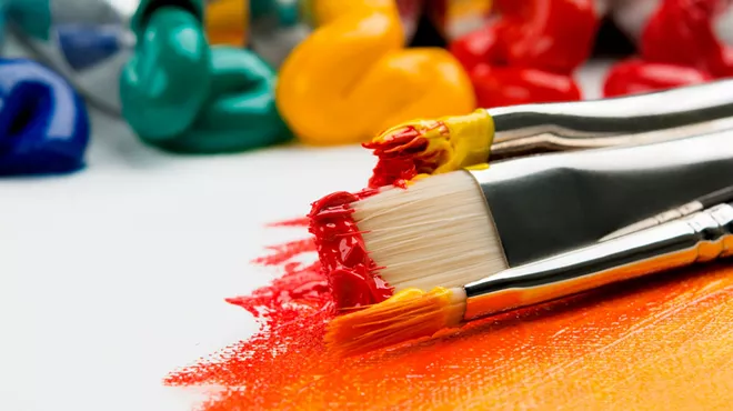 Image: Paint and Sip at Bevel Craft Brewing